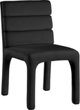 Kai Navy Velvet Dining Chair 891Black-C Meridian Furniture