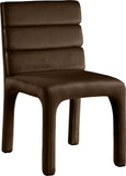 Kai Brown Velvet Dining Chair 891Brown-C Meridian Furniture