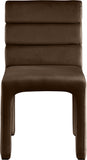 Kai Brown Velvet Dining Chair 891Brown-C Meridian Furniture