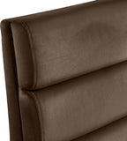 Kai Brown Velvet Dining Chair 891Brown-C Meridian Furniture