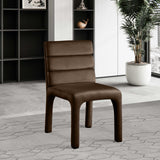 Kai Brown Velvet Dining Chair 891Brown-C Meridian Furniture