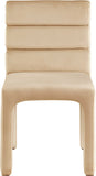 Kai Cognac Velvet Dining Chair 891Camel-C Meridian Furniture