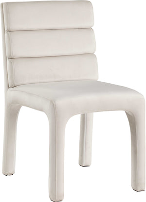 Kai Cream Velvet Dining Chair 891Cream-C Meridian Furniture