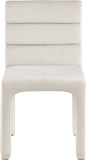 Kai Cream Velvet Dining Chair 891Cream-C Meridian Furniture