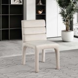 Kai Cream Velvet Dining Chair 891Cream-C Meridian Furniture