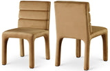 Kai Olive Velvet Dining Chair 891Saddle-C Meridian Furniture