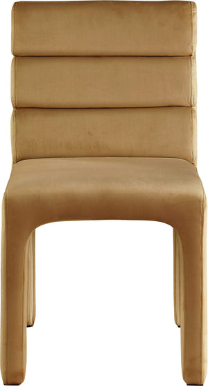 Kai Olive Velvet Dining Chair 891Saddle-C Meridian Furniture