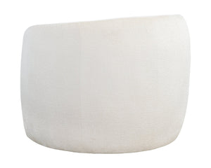 Sunpan Mircea Lounge Chair - Curved Sculptural Design for Contemporary Living Spaces, Stylish Comfort Bergen Ivory