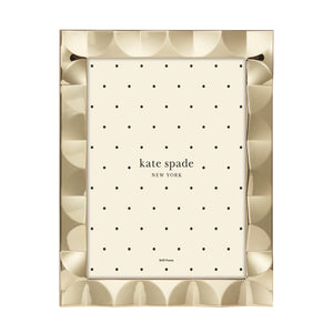 Lenox South Street Scalloped Metal Photo Frame Glam Vanity Boutique Display for 8x10 Prints Gold 892114