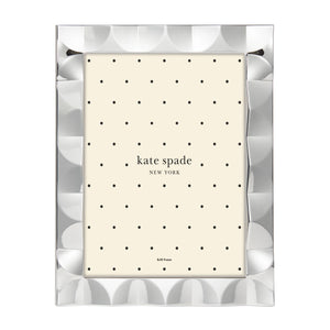 Lenox South Street Scalloped Metal Photo Frame Glam Vanity Boutique Display for 8x10 Prints Silver 892115