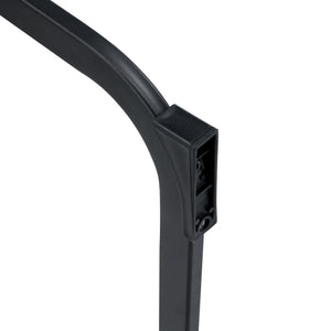 English Elm 42.5 Inch Brown Tech Fabric Bar Stool Set of 2 - Modern Comfort, Black Metal Legs, Non-Slip Feet W1512P391673