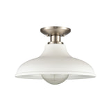 Grenville 13'' Wide 1-Light Semi Flush Mount - Brushed Nickel 89244/1 Elk Lighting