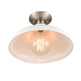 Grenville 13'' Wide 1-Light Semi Flush Mount - Brushed Nickel 89244/1 Elk Lighting