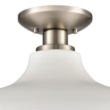 Grenville 13'' Wide 1-Light Semi Flush Mount - Brushed Nickel 89244/1 Elk Lighting