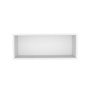 English Elm White White Rock Wall Cabinet with Open Storage, 30" Wide Melamine Scratch-Resistant Kitchen Organizer B062P323560