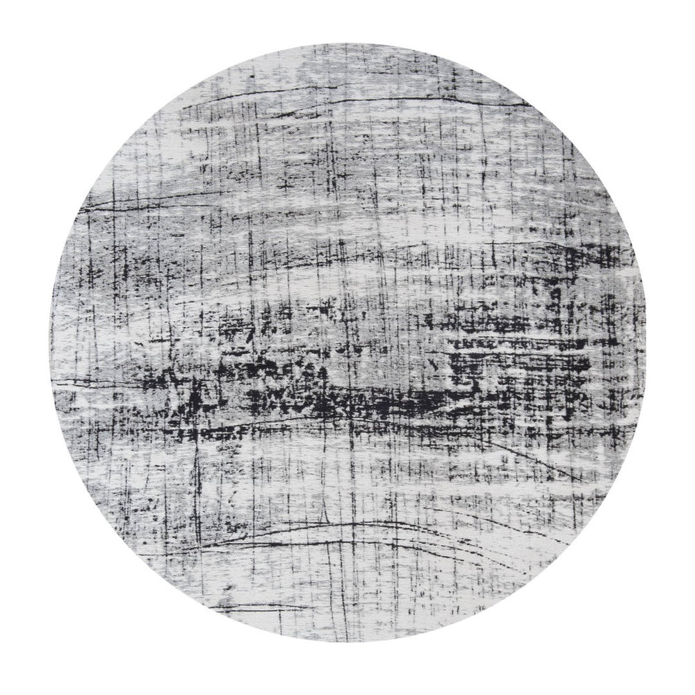 Louis de Poortere Mad Men Collection Griff Geometric Area Rug Retro Mid-century Living Room Accent Metro B&W 9'6 x 9'6 120138