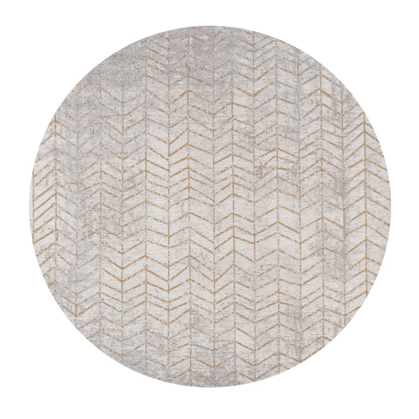 Louis de Poortere Mad Men Collection Geometric Step Pattern Area Rug Bold Contrast for Living Room or Office Central Yellow 9'6 x 9'6 120133