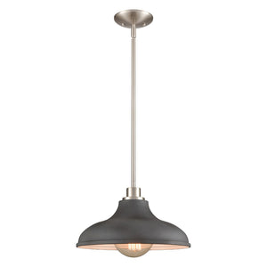 Grenville 13'' Wide 1-Light Pendant - Brushed Nickel 89294/1 Elk Lighting