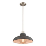 Grenville 13'' Wide 1-Light Pendant - Brushed Nickel 89294/1 Elk Lighting