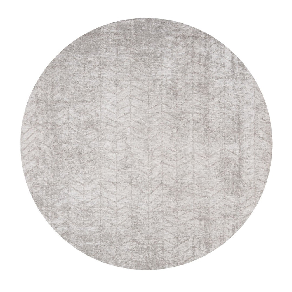 Louis de Poortere Mad Men Collection Geometric Step Pattern Area Rug Bold Contrast for Living Room or Office White Plains 9'6 x 9'6 120134