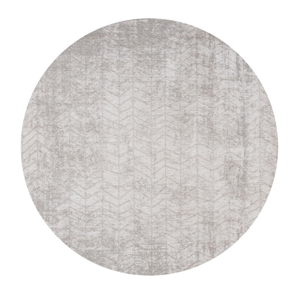 Louis de Poortere Mad Men Collection Geometric Step Pattern Area Rug Bold Contrast for Living Room or Office White Plains 9'6 x 9'6 120134