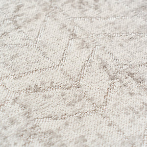 Louis de Poortere Mad Men Collection Geometric Step Pattern Area Rug Bold Contrast for Living Room or Office White Plains 9'6 x 9'6 120134