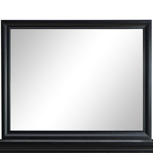 English Elm Madrid Contemporary Decorative Wall Mirror with Unique Shaped Frame, Laminate Wood Grain Finish, 37x46 inchesMadrid Contemporary Decorative Wall Mirror with Unique Shaped Frame, Laminate Wood Grain Finish, 37x46 inches Black 3 L x 49 W x 39 H B078P286061