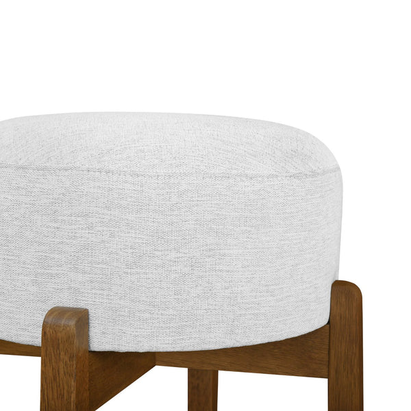 English Elm Christopher Knight Home® - Vera Set Of 2 Wooden Barstools With Ivory Upholstery & Dark Walnut Finish For Stylish Comfort N775P333869D