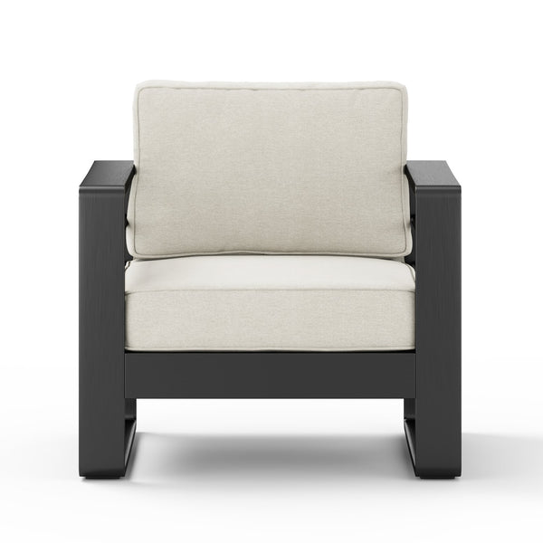 English Elm Christopher Knight Home® - Maya Bay Outdoor Aluminum Club Chair Set Of 2 - Stylish Black Frame & Beige Cushions For Patios N775P243371B-S2