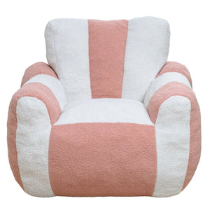 English Elm Bean Bag Chair Teddy Plush Heart Backrest Foam Filled Accent Seat for Adults W2510P465455