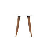 Utopia High Square End Table in White Gloss 89351 Manhattan Comfort