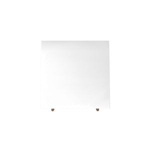 Utopia High Square End Table in White Gloss 89351 Manhattan Comfort