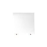 Utopia High Square End Table in White Gloss 89351 Manhattan Comfort