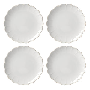 Lenox French Country Stoneware Accent Plates Scalloped Ruffle Edge Antique Finish Set of 4 893544