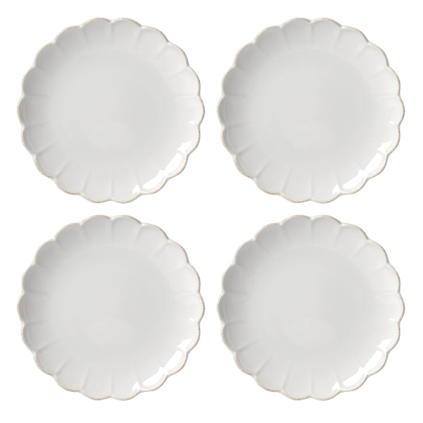 Lenox French Country Stoneware Accent Plates Scalloped Ruffle Edge Antique Finish Set of 4 893544