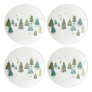 Lenox Balsam Lane Winter Forest Porcelain Dinnerware Set Service for Four 12 Piece 893565