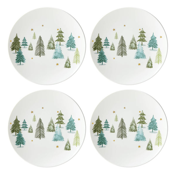 Lenox Balsam Lane Winter Forest Porcelain Dinnerware Set Service for Four 12 Piece 893565