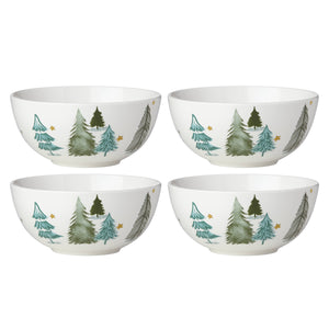 Lenox Balsam Lane Winter Forest Porcelain Dinnerware Set Service for Four 12 Piece 893565