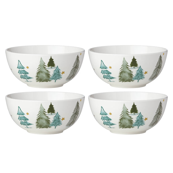 Lenox Balsam Lane Winter Forest Porcelain Dinnerware Set Service for Four 12 Piece 893565