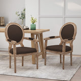 Christopher Knight Home® - Noble House - Judith French Country Wood Upholstered Dining Chair - Set of 2