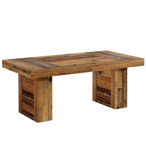 English Elm Executive Home Office Desk with Warm Wood Grain Finish and Spacious 63 Inch Worksurface T3971P460528