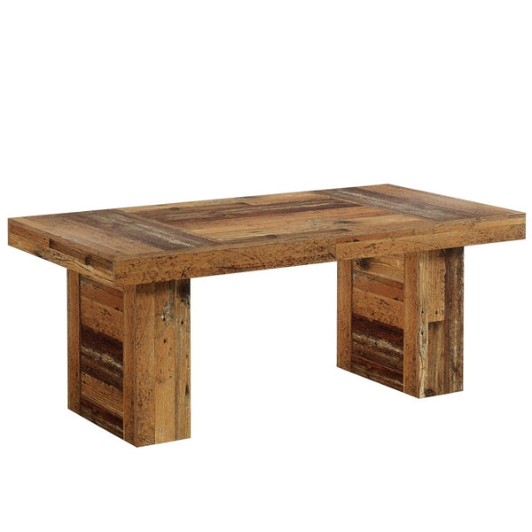 English Elm Executive Home Office Desk with Warm Wood Grain Finish and Spacious 63 Inch Worksurface T3971P460528
