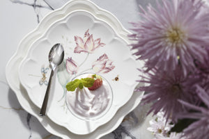 Lenox Butterfly Meadow Porcelain Dinnerware Set Botanical Floral Square Plates 18 Piece 894105