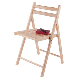 Winsome Wood Robin 4-piece Natural Wood Folding Chair Set - Stylish, Space-saving, And Perfect For Any Gathering! Natural Solid Wood 89430-winsome-wood