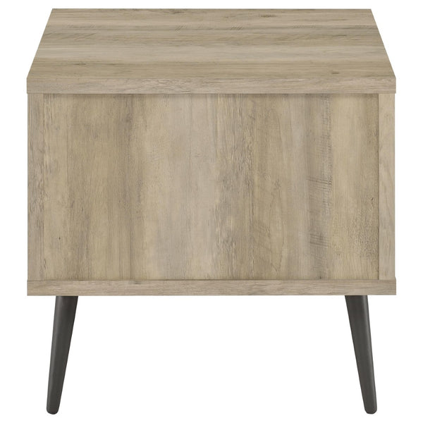 English Elm Fletcher Gloss White Lacquer Coffee and End Table Set for Modern Living Rooms B062S01689