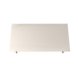 Utopia Low Rectangle End Table in Off White 89452 Manhattan Comfort