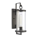 Hopkins 15.75'' High 1-Light Outdoor Sconce - Charcoal Black 89490/1 Elk Lighting