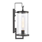 Hopkins 15.75'' High 1-Light Outdoor Sconce - Charcoal Black 89490/1 Elk Lighting