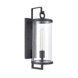 Hopkins 18'' High 1-Light Outdoor Sconce - Charcoal Black 89491/1 Elk Lighting