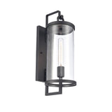 Hopkins 18'' High 1-Light Outdoor Sconce - Charcoal Black 89491/1 Elk Lighting